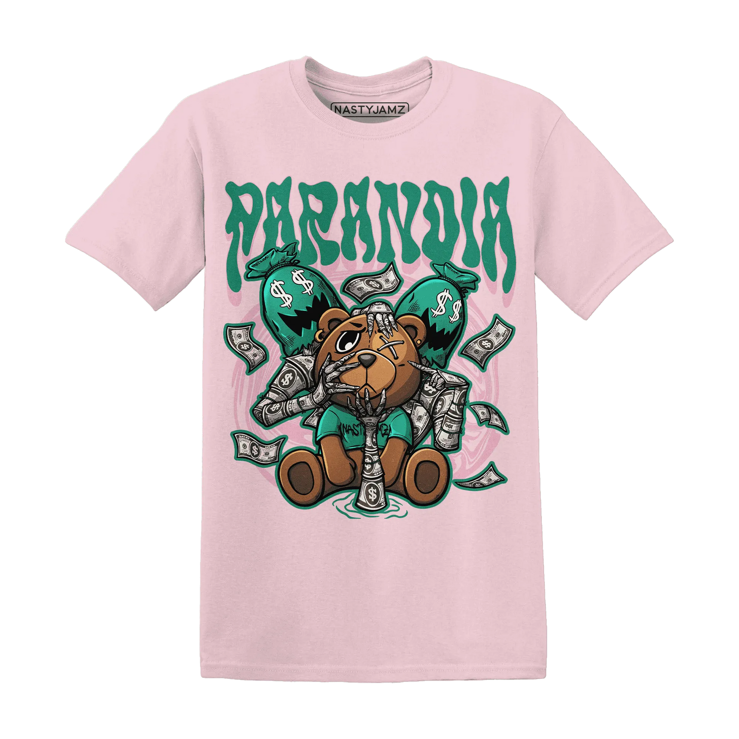 NastyJamz-Dunk-Pink-Malachite-Medium-Soft-Low-Sail-T-Shirt-Match-Paranoia-Money-BER