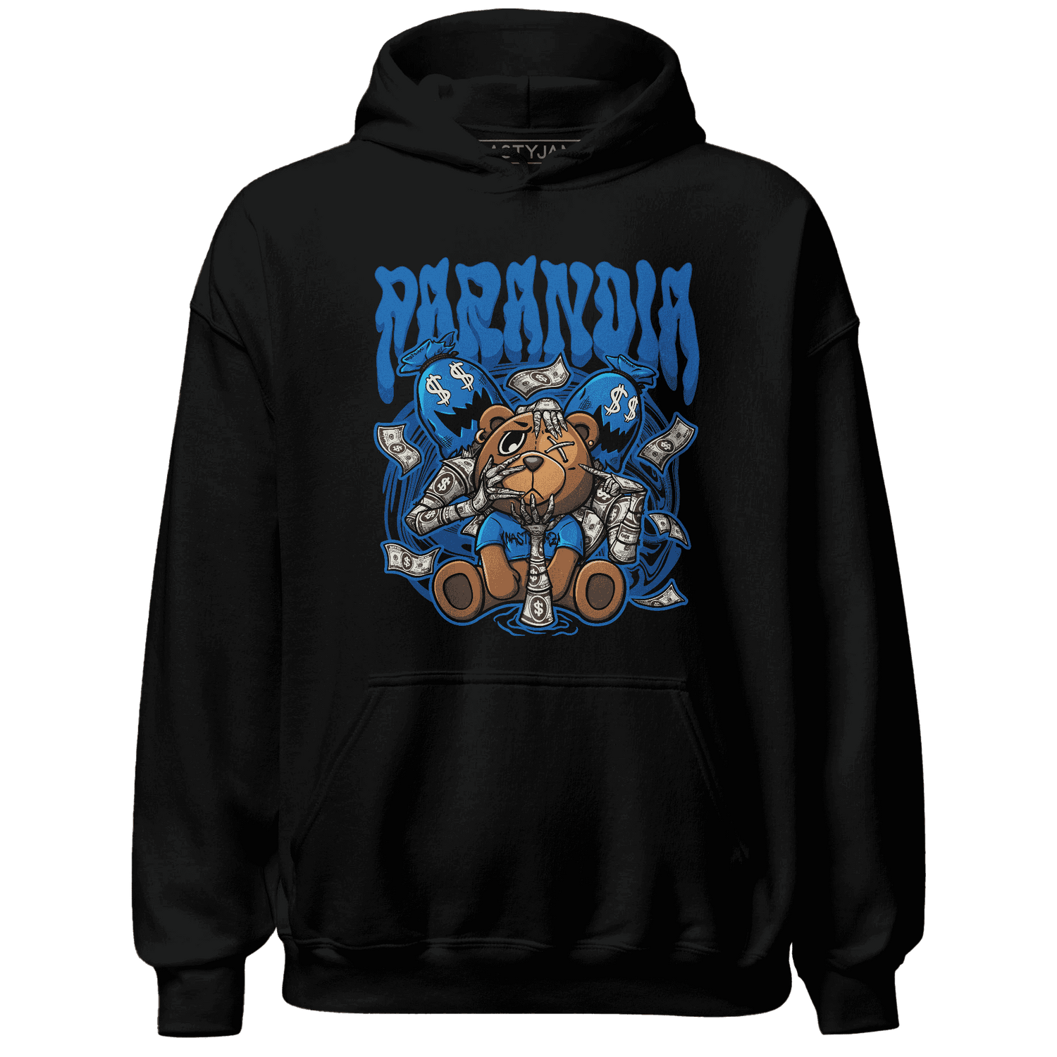 Jordan 1 Royal Reimagined Hoodie Match Paranoia Money BER - NastyJamz