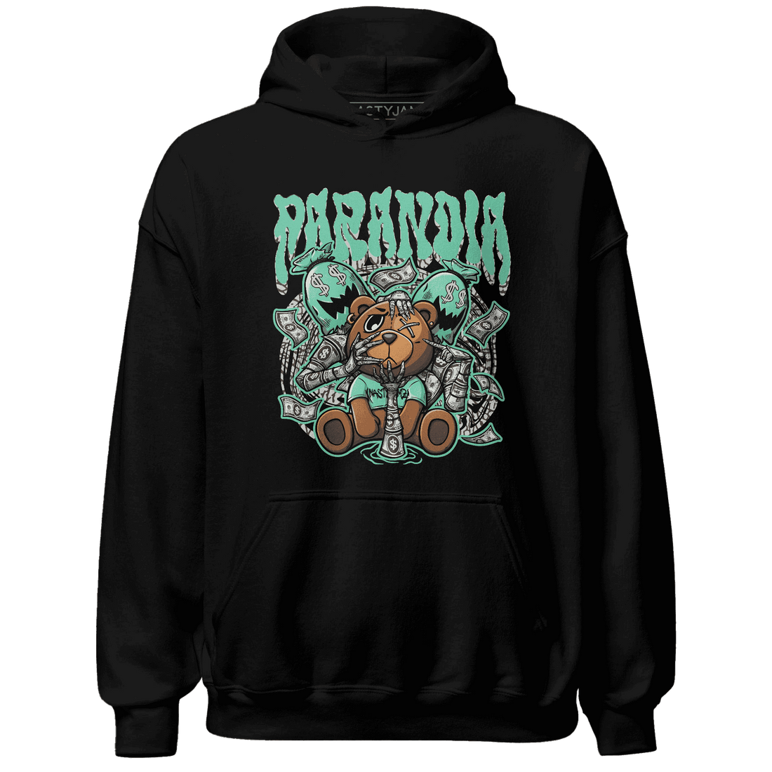 Jordan 3 Green Glow Hoodie Match Paranoia Money BER - NastyJamz