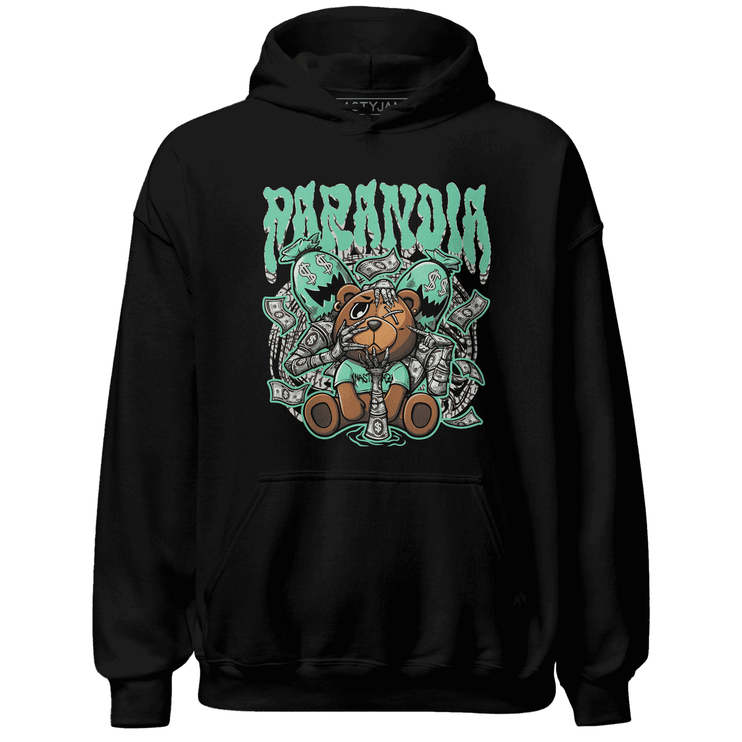 Jordan 3 Green Glow Hoodie Match Paranoia Money BER - NastyJamz