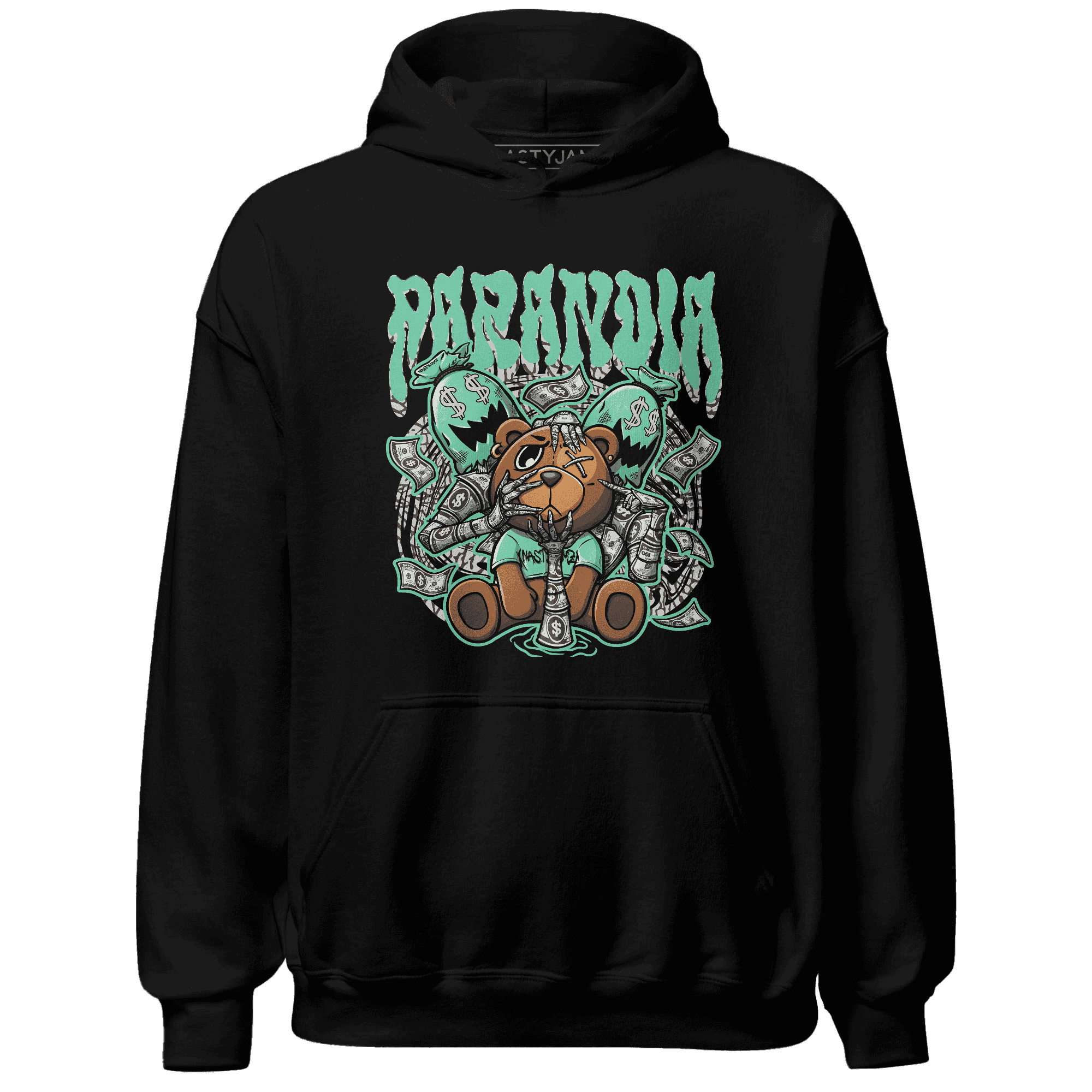 Jordan 3 Green Glow Hoodie Match Paranoia Money BER - NastyJamz