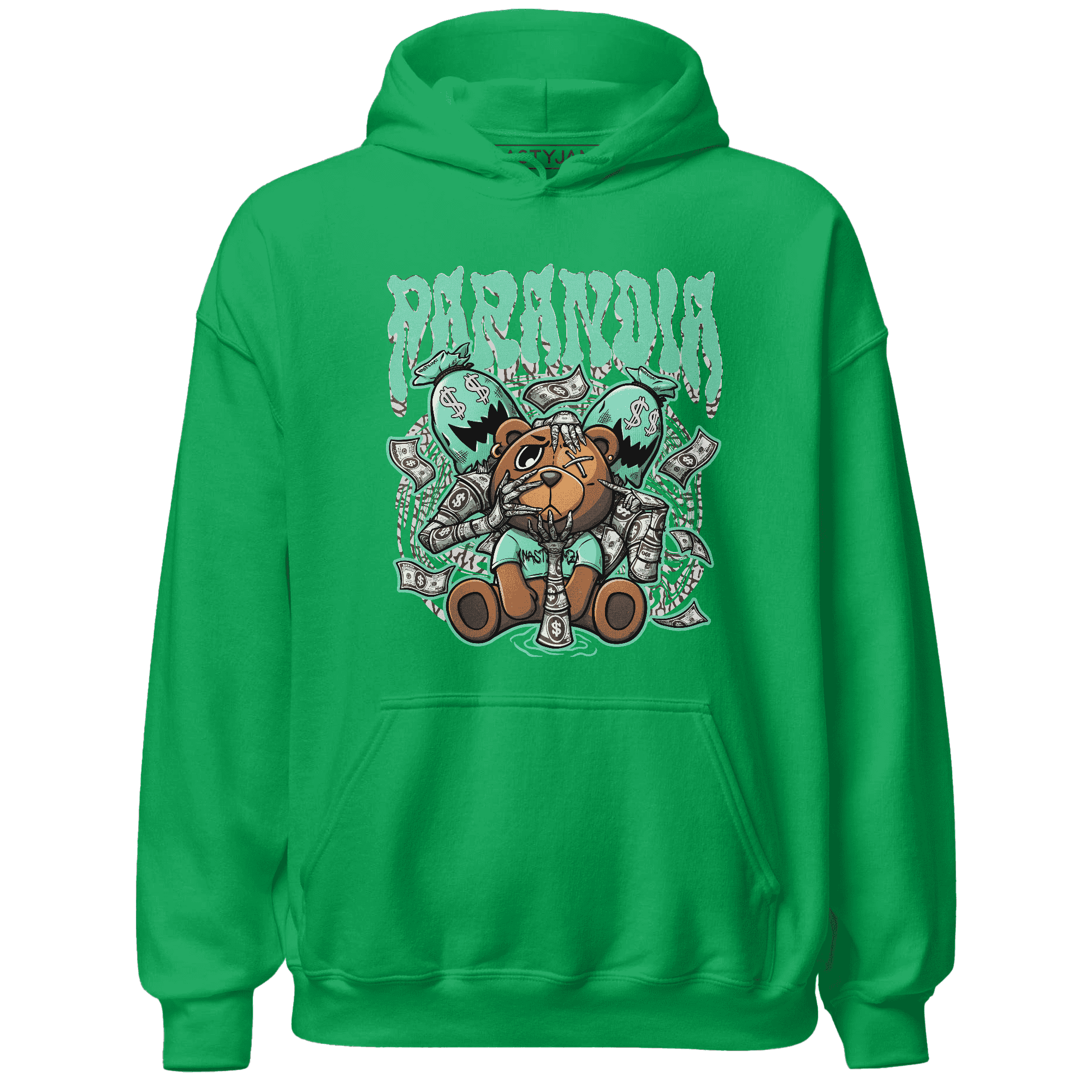 Jordan 3 Green Glow Hoodie Match Paranoia Money BER - NastyJamz