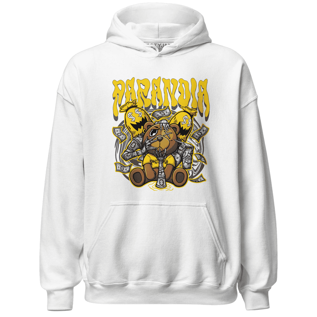 Jordan 4 Thunder Hoodie Match Paranoia Money BER - NastyJamz