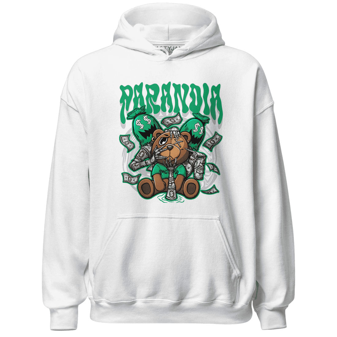 Jordan 5 Lucky Green Hoodie Match Paranoia Money BER - NastyJamz