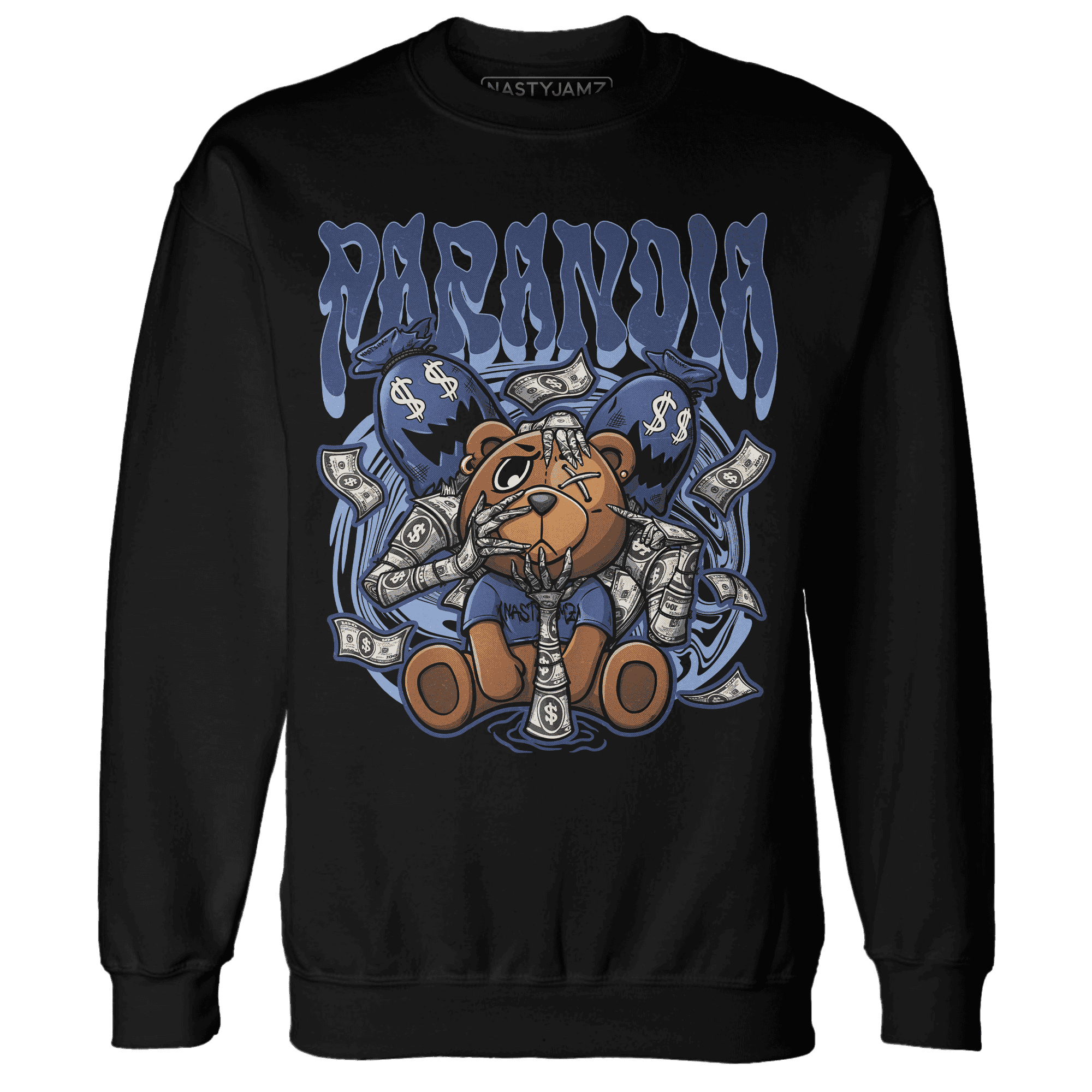 Midnight Navy 5s Sweatshirt Match Paranoia Money BER - NastyJamz