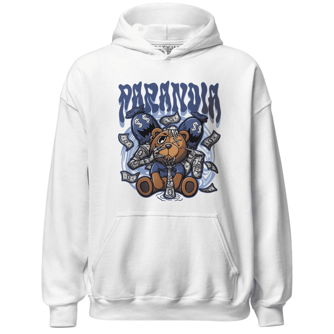 Jordan 5 Midnight Navy Hoodie Match Paranoia Money BER - NastyJamz