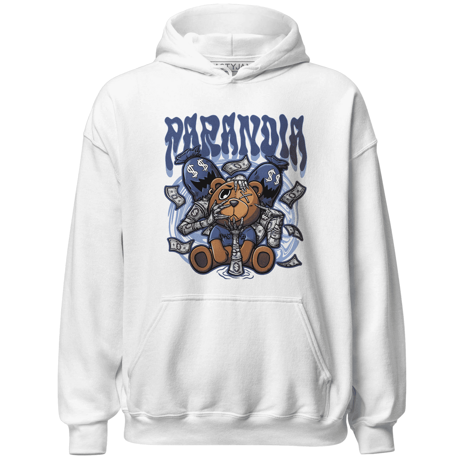 Jordan 5 Midnight Navy Hoodie Match Paranoia Money BER - NastyJamz