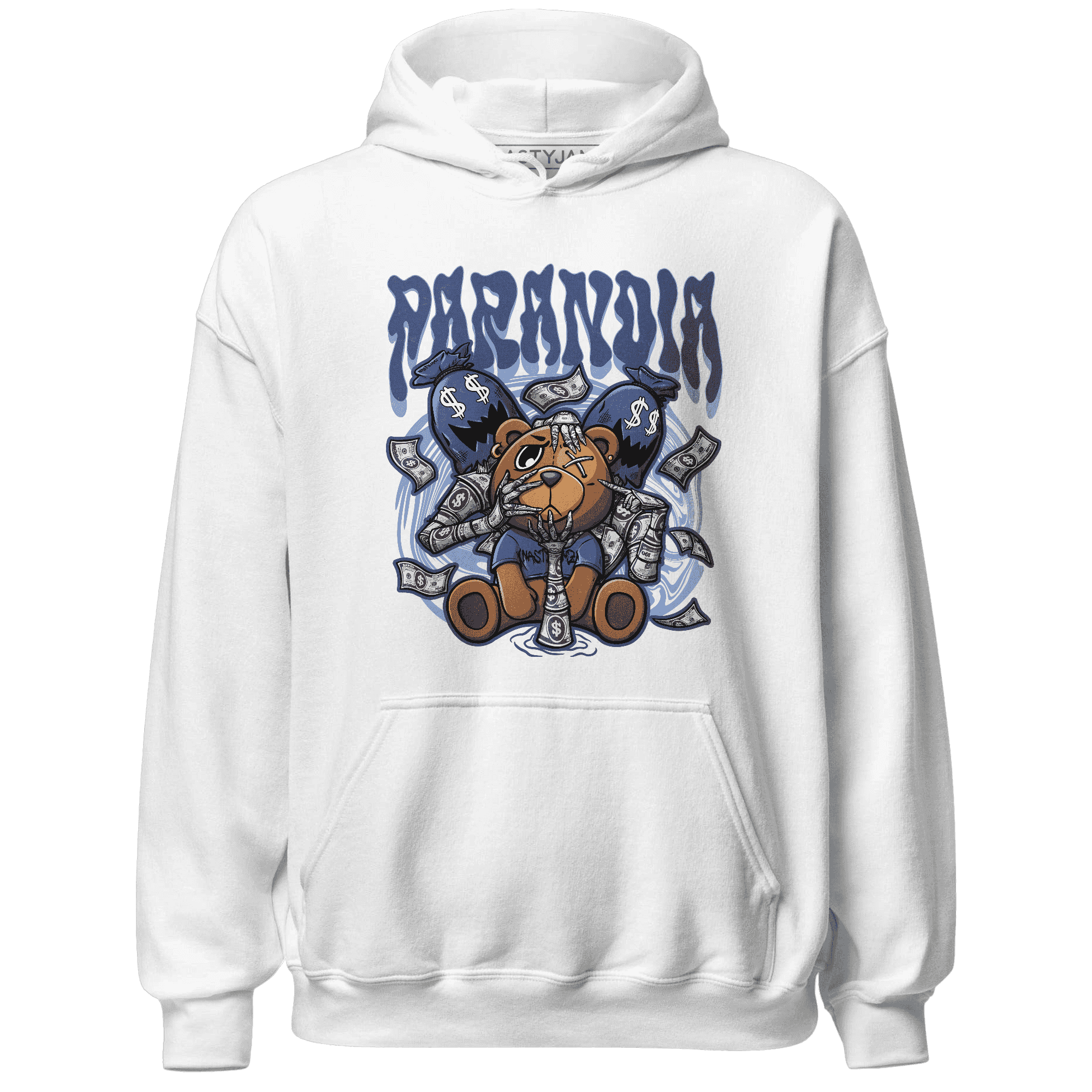 Jordan 5 Midnight Navy Hoodie Match Paranoia Money BER - NastyJamz