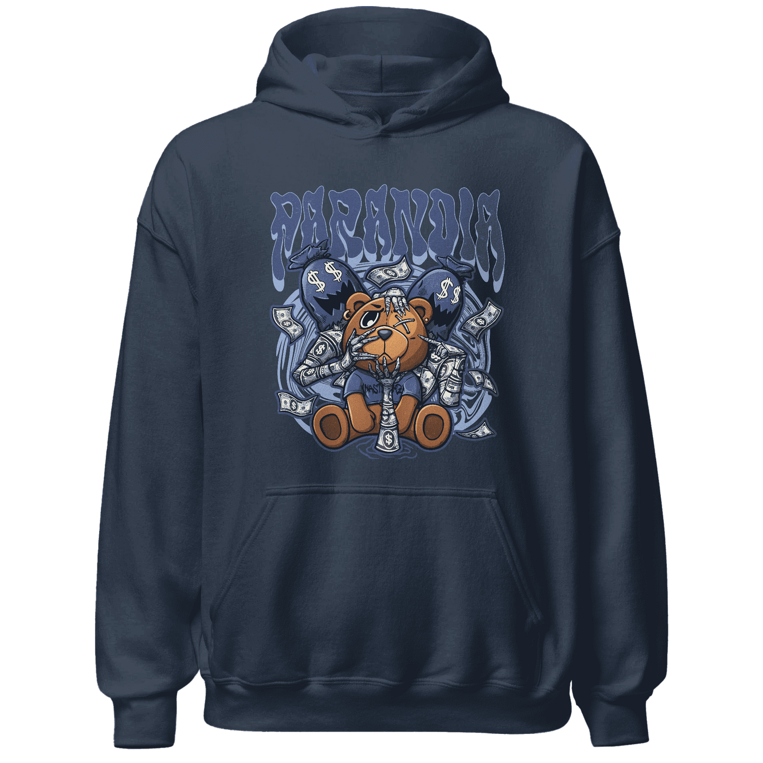 Jordan 5 Midnight Navy Hoodie Match Paranoia Money BER - NastyJamz