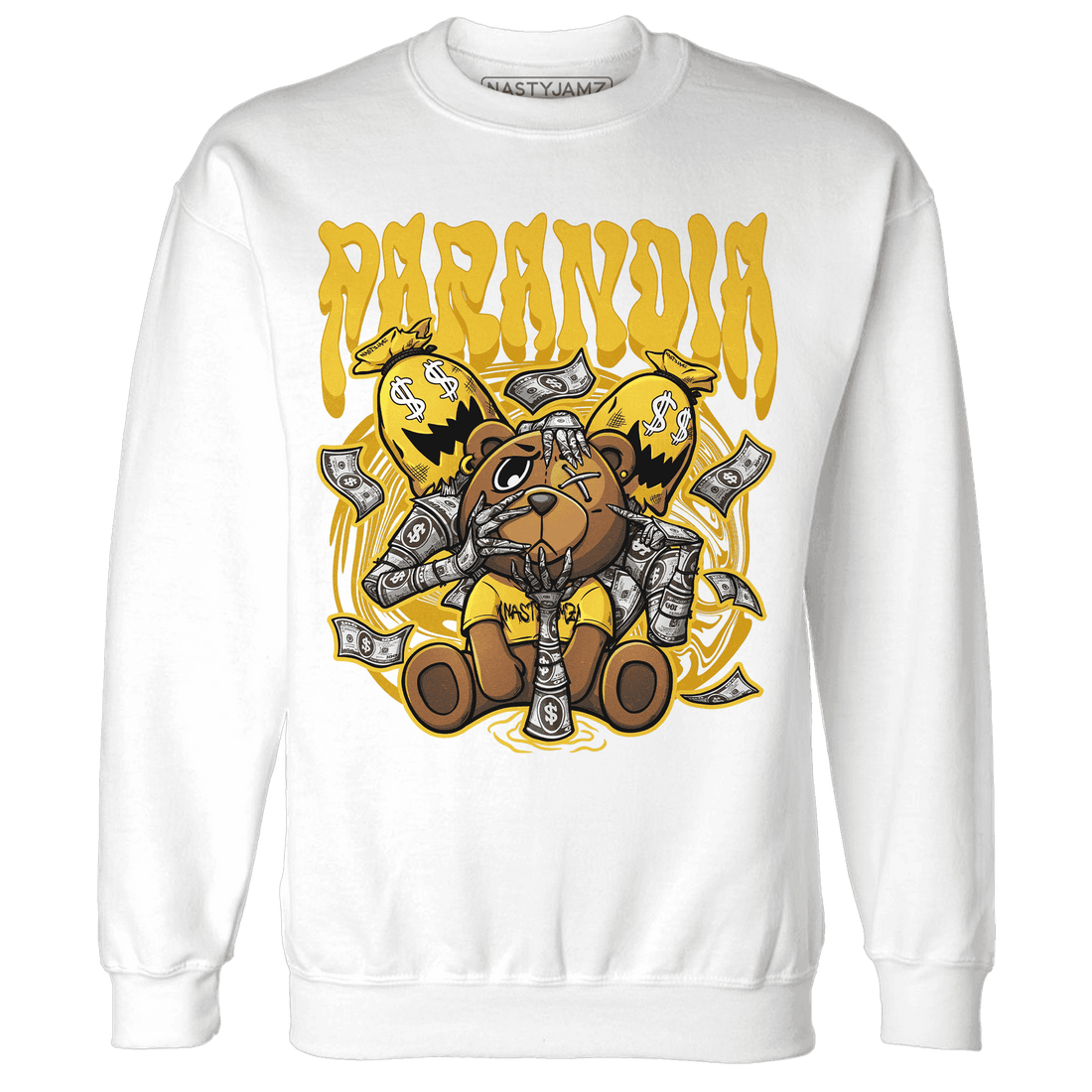 Yellow Ochre 6s Sweatshirt Match Paranoia Money BER - NastyJamz