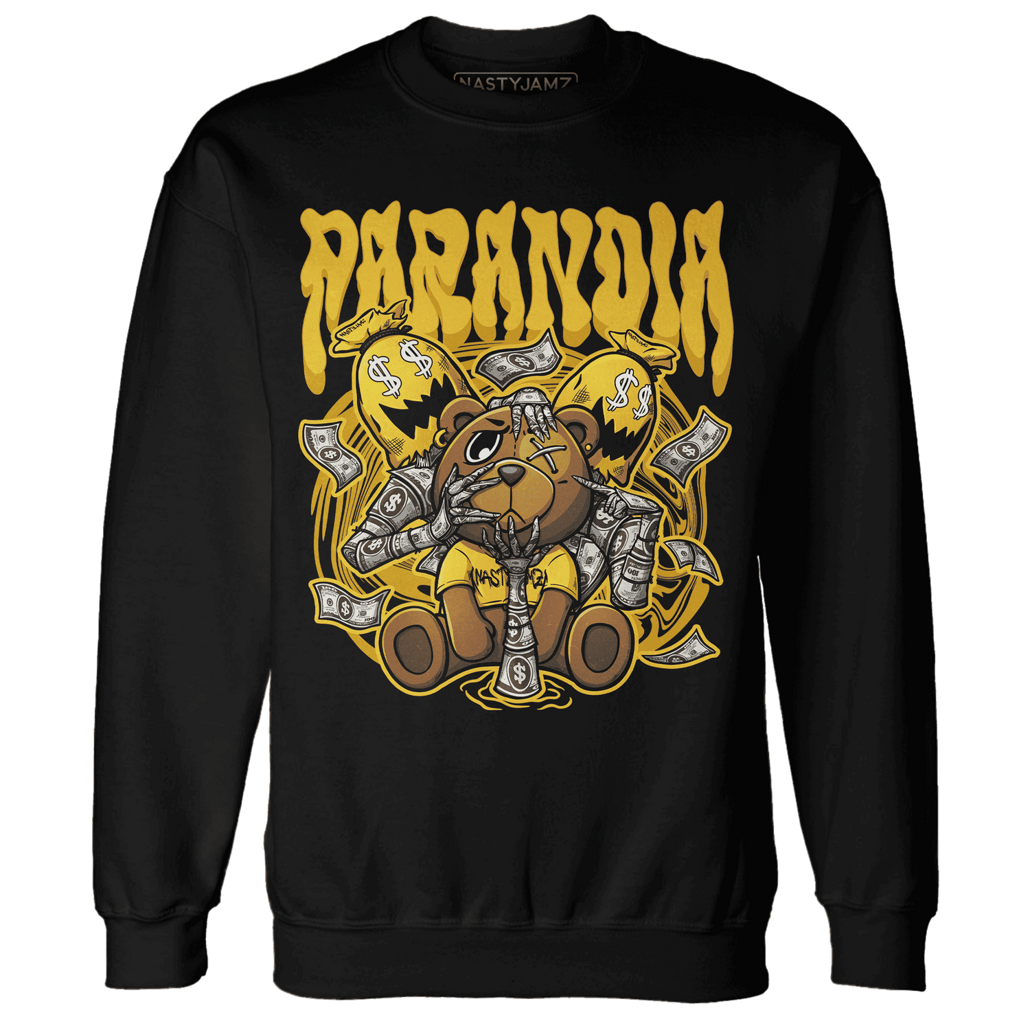 Yellow Ochre 6s Sweatshirt Match Paranoia Money BER - NastyJamz