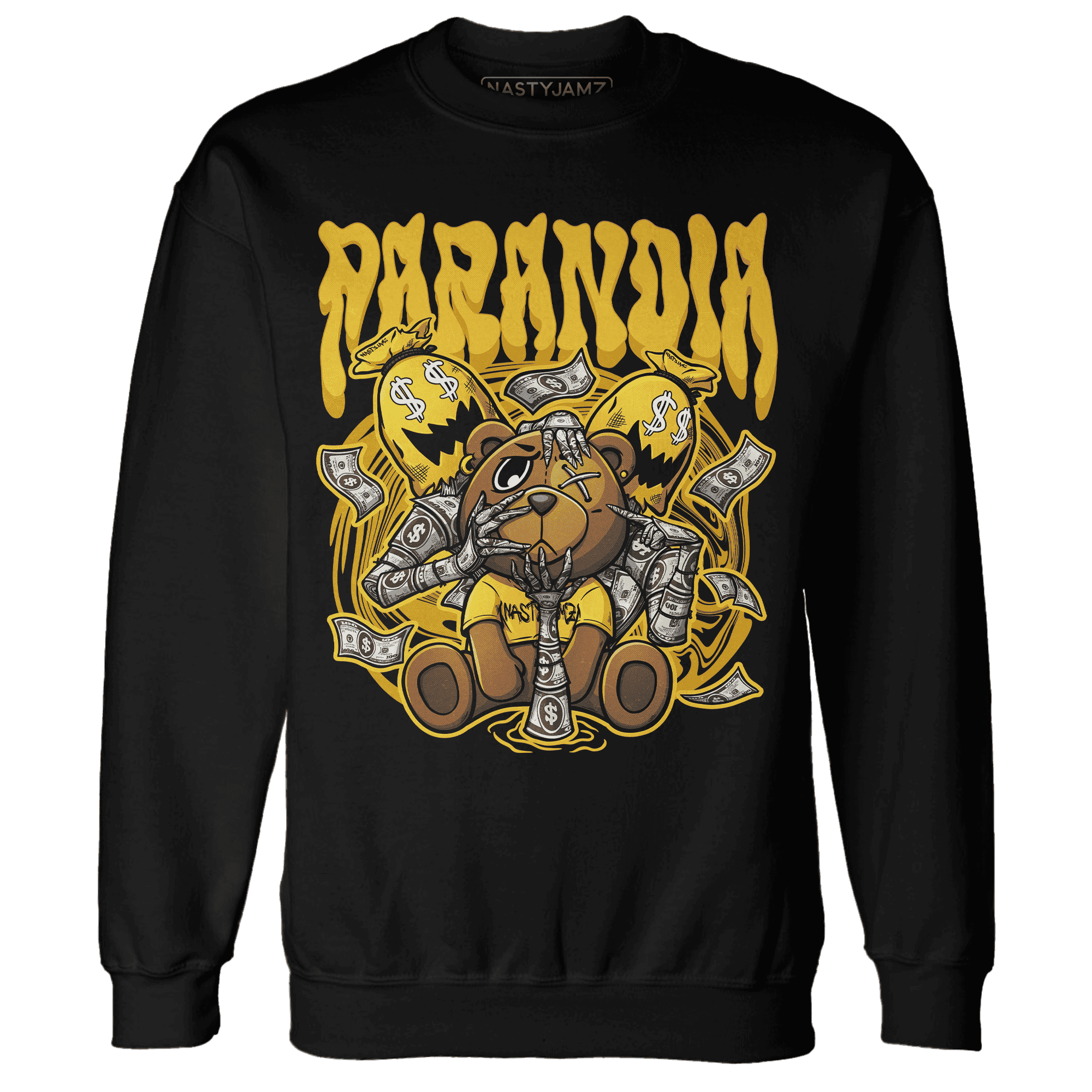 Yellow Ochre 6s Sweatshirt Match Paranoia Money BER - NastyJamz