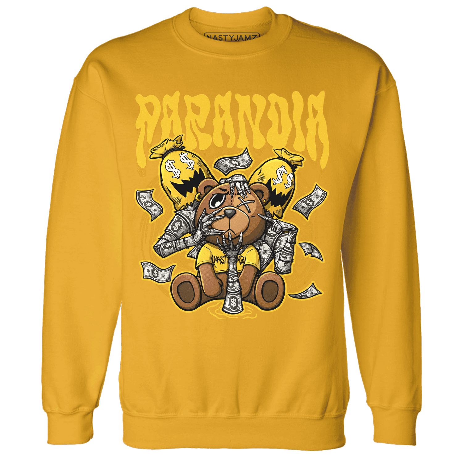 Yellow Ochre 6s Sweatshirt Match Paranoia Money BER - NastyJamz