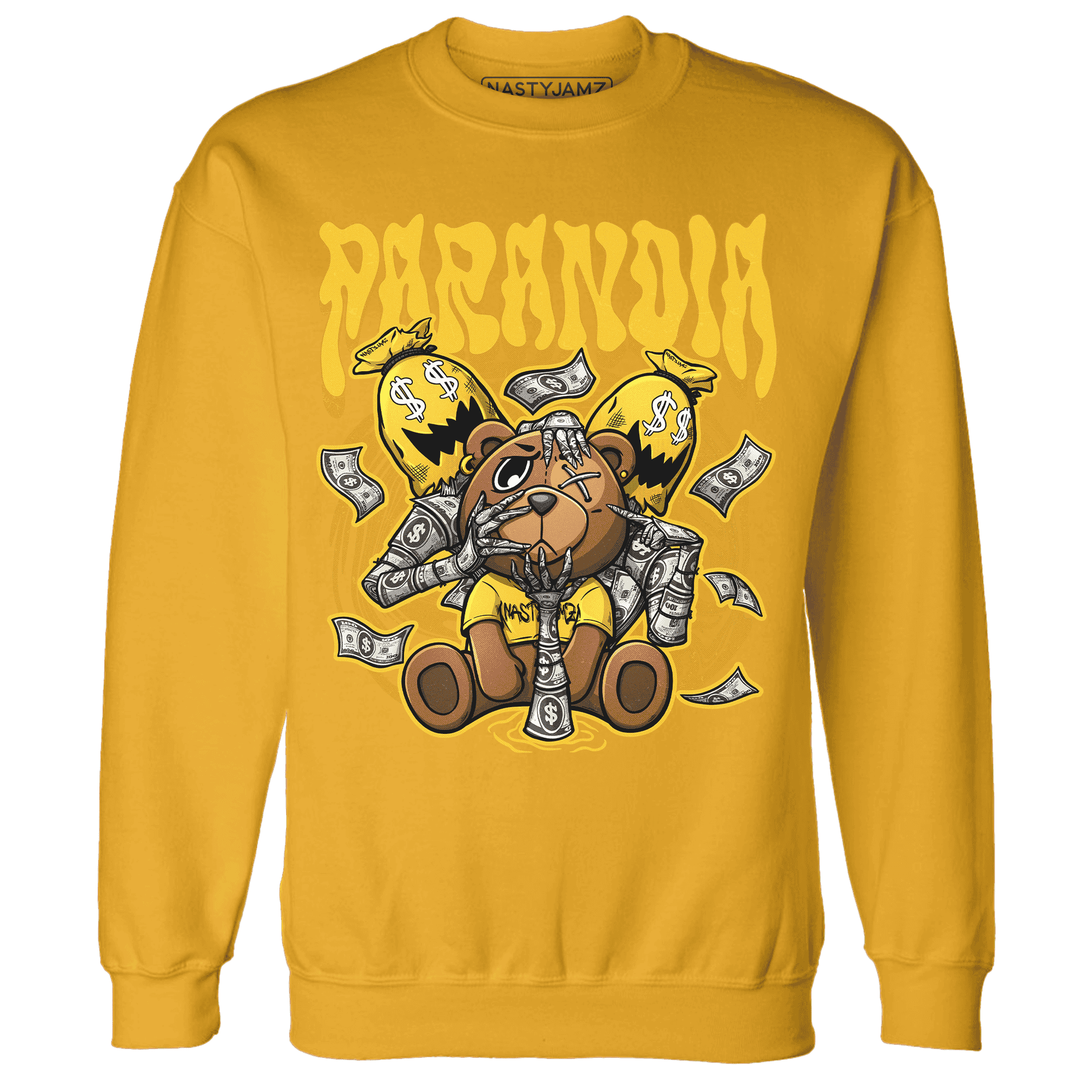 Yellow Ochre 6s Sweatshirt Match Paranoia Money BER - NastyJamz