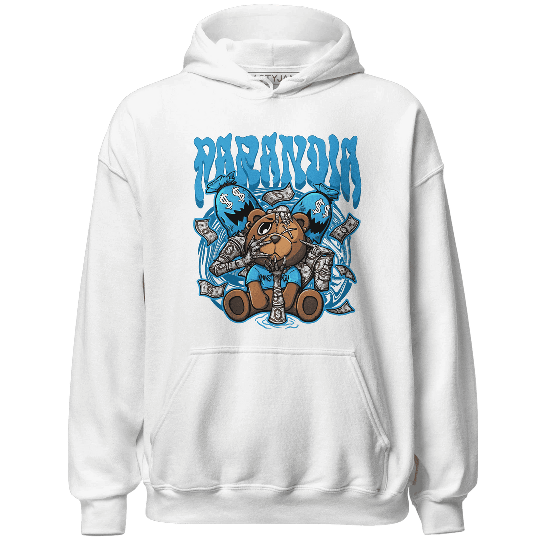 Jordan 9 Powder Blue Hoodie Match Paranoia Money BER - NastyJamz
