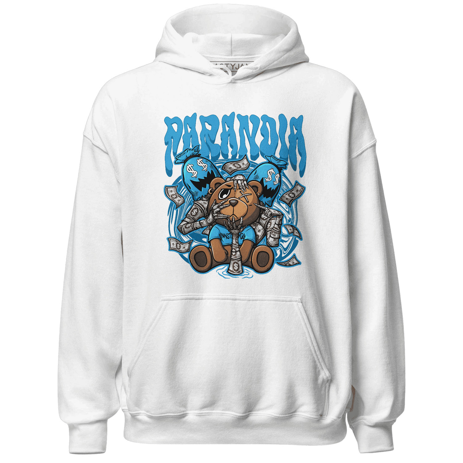 Jordan 9 Powder Blue Hoodie Match Paranoia Money BER - NastyJamz