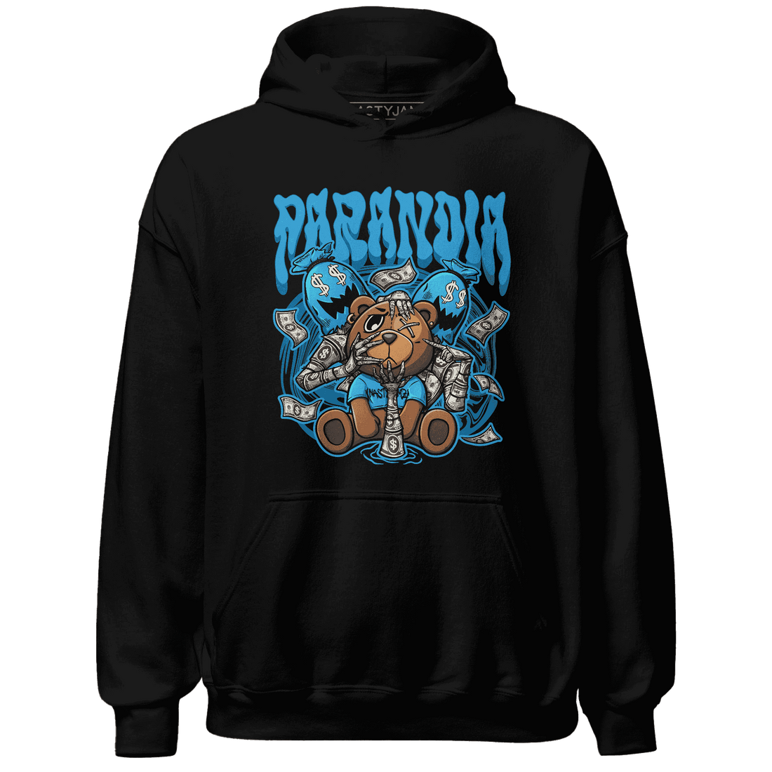 Jordan 9 Powder Blue Hoodie Match Paranoia Money BER - NastyJamz