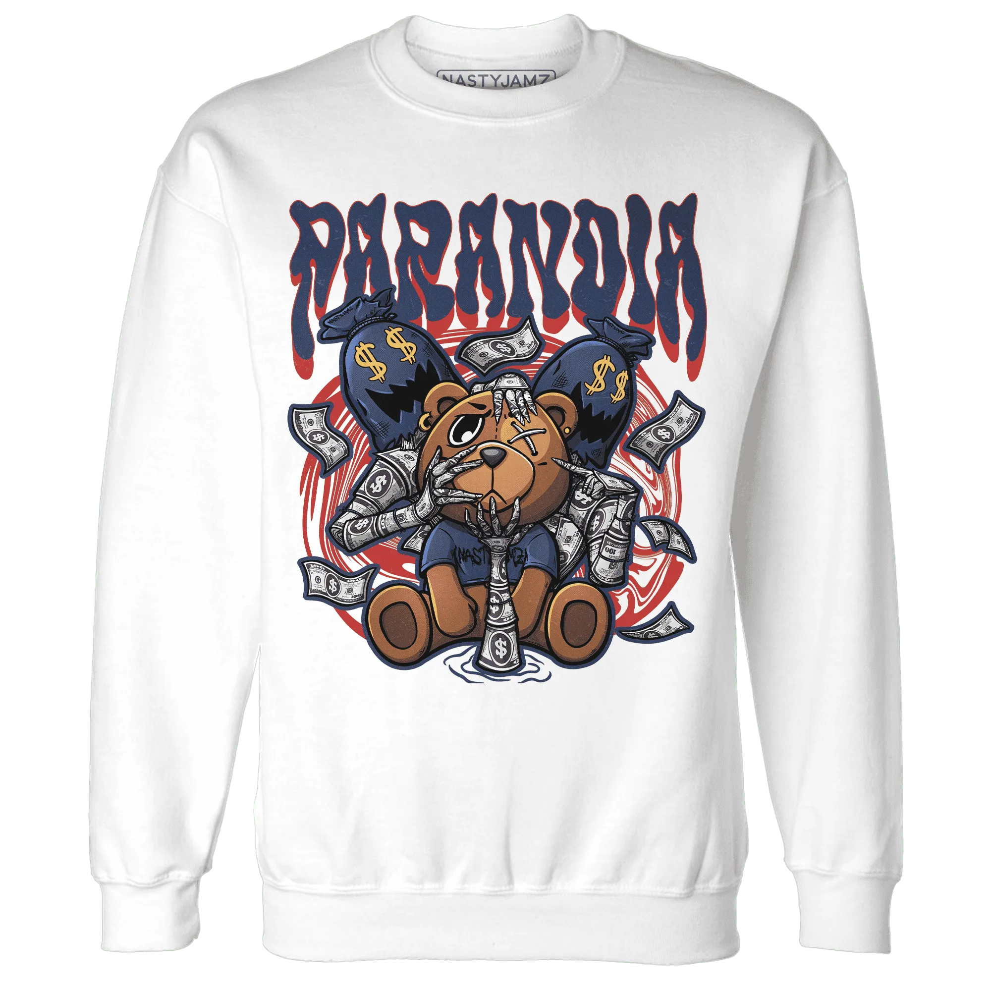 VaporMax-Air-Plus-Midnight-Navy-Gold-Black-NastyJamz-Sweatshirt-Match-Paranoia-Money-BER