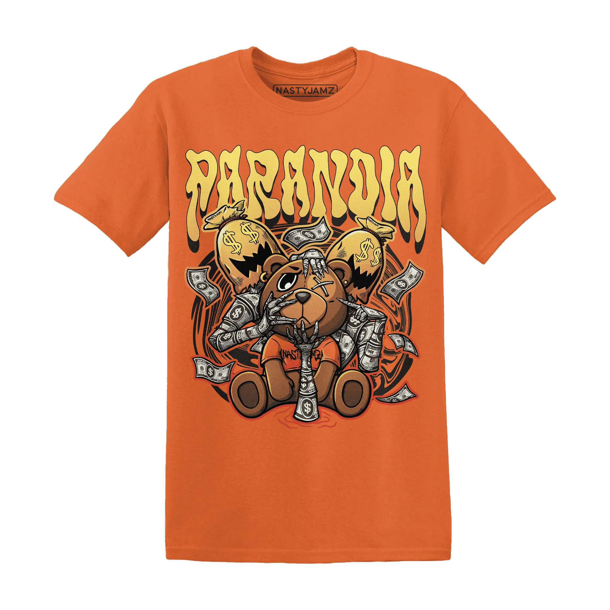 NastyJamz-VaporMax-Crimson-Total-Orange-Plus-T-Shirt-Match-Paranoia-Money-BER