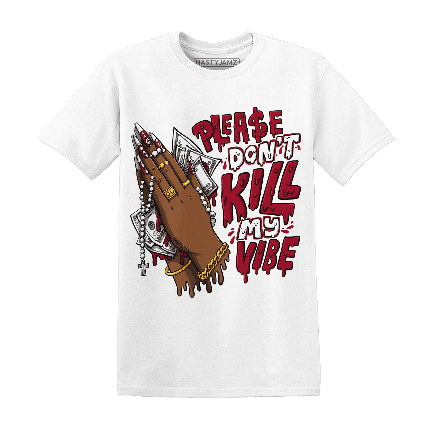 NastyJamz-Retro-Red-Taxi-12s-T-Shirt-Match-Please-Don&