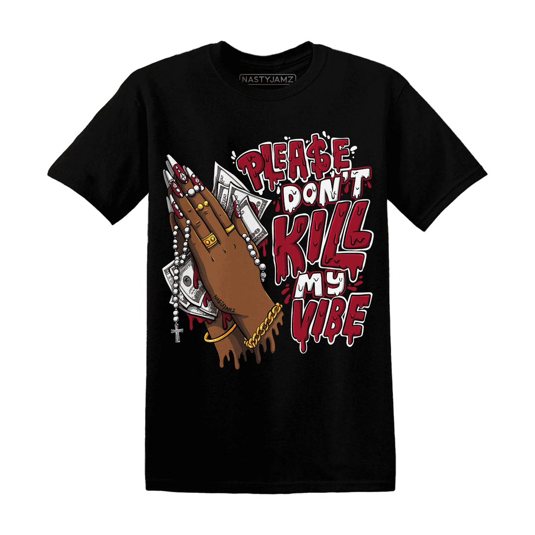 NastyJamz-Retro-Red-Taxi-12s-T-Shirt-Match-Please-Don&