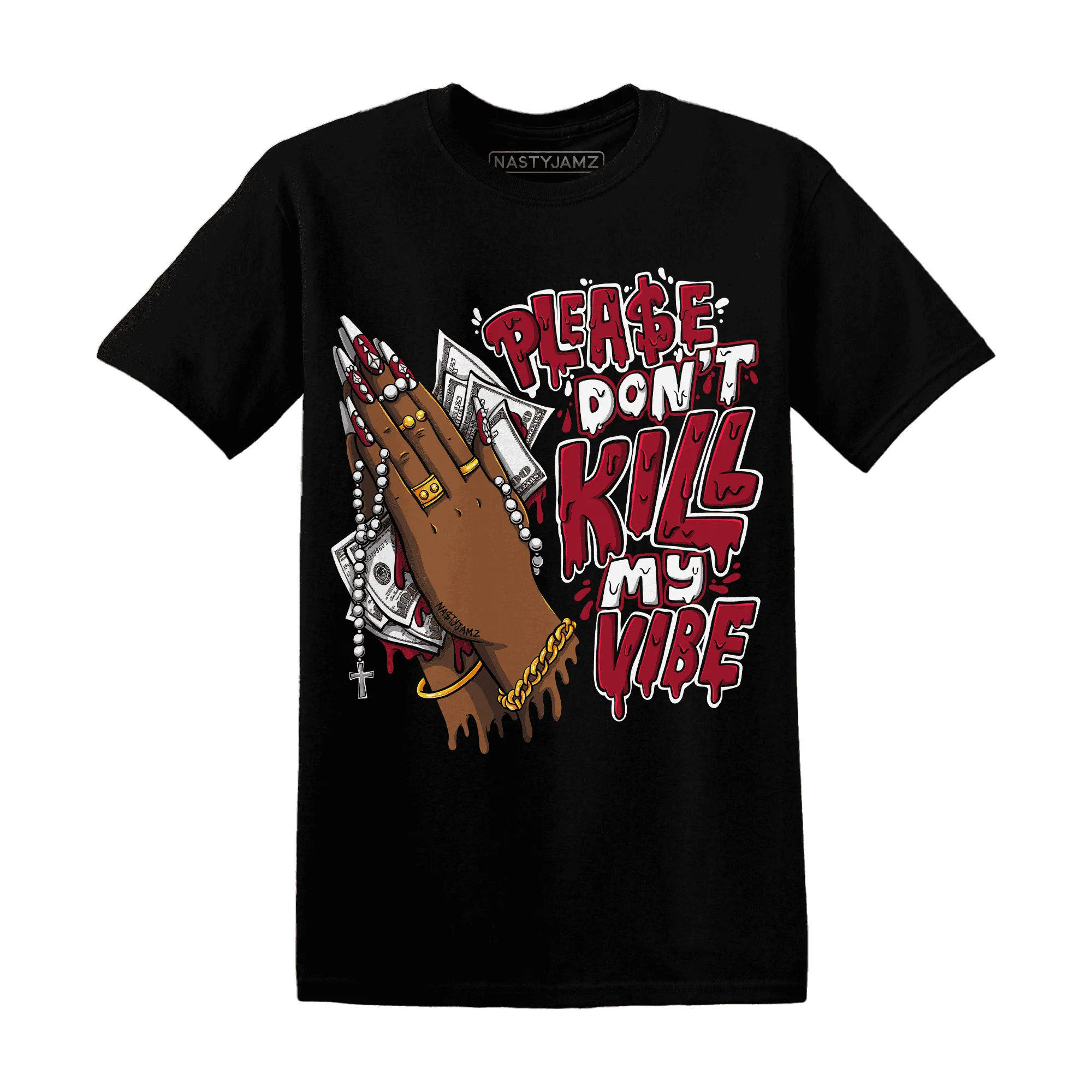 NastyJamz-Retro-Red-Taxi-12s-T-Shirt-Match-Please-Don&