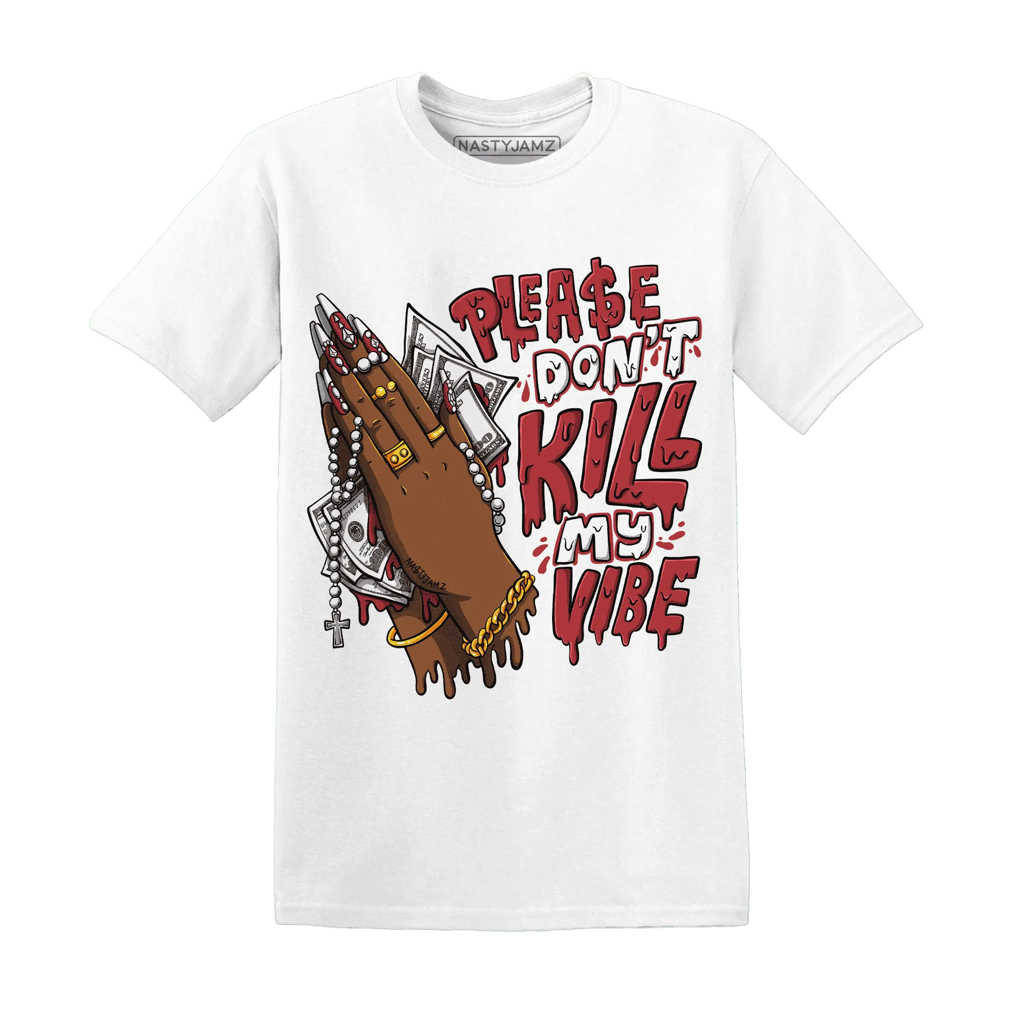 Black-Toe-Reimagined-Red-White-1s-T-Shirt-Match-Please-Don&