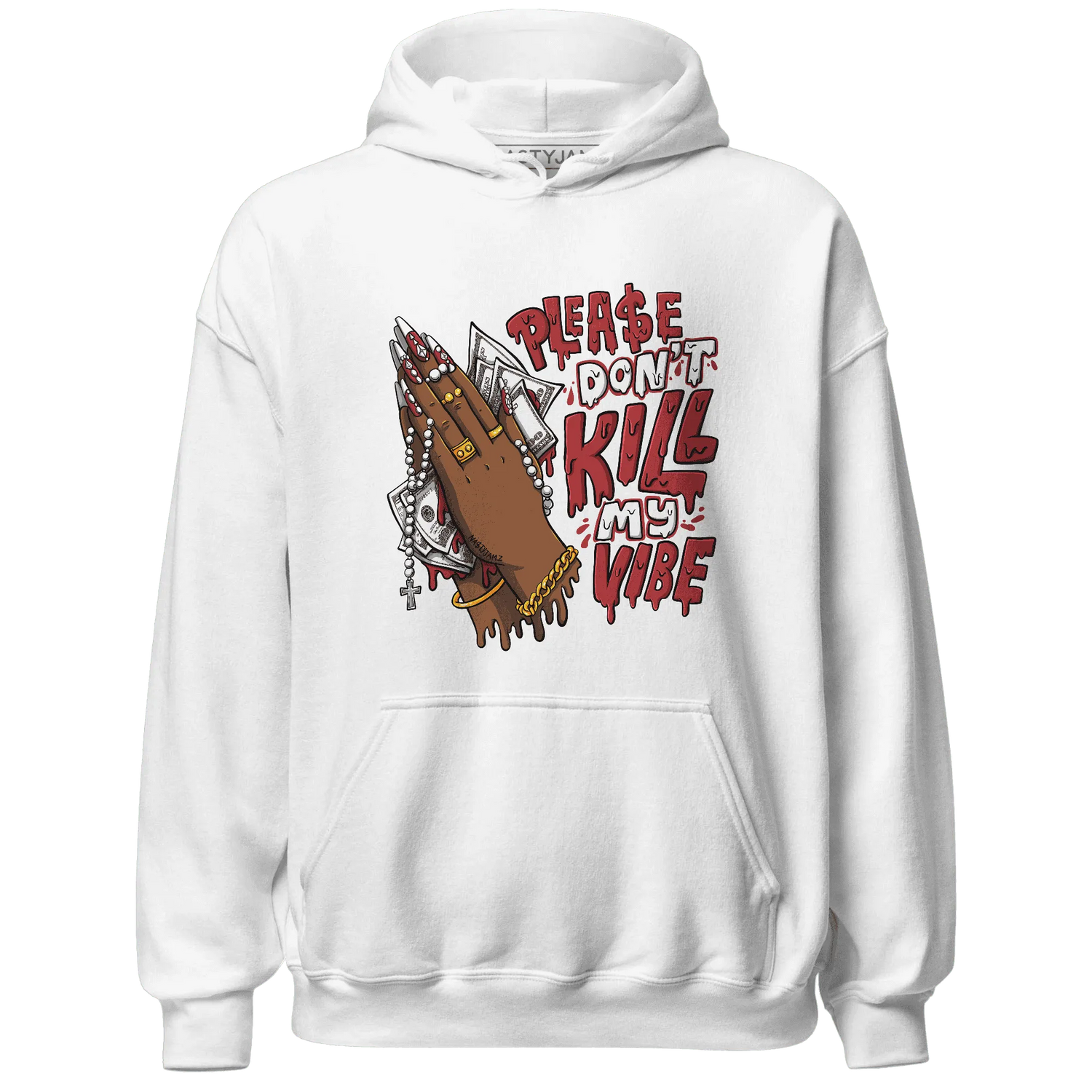 Black-Toe-Reimagined-Red-White-1s-Hoodie-Match-Please-Don&