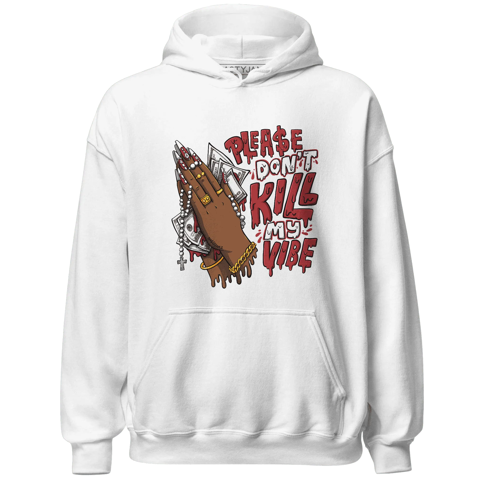 Black-Toe-Reimagined-Red-White-1s-Hoodie-Match-Please-Don&