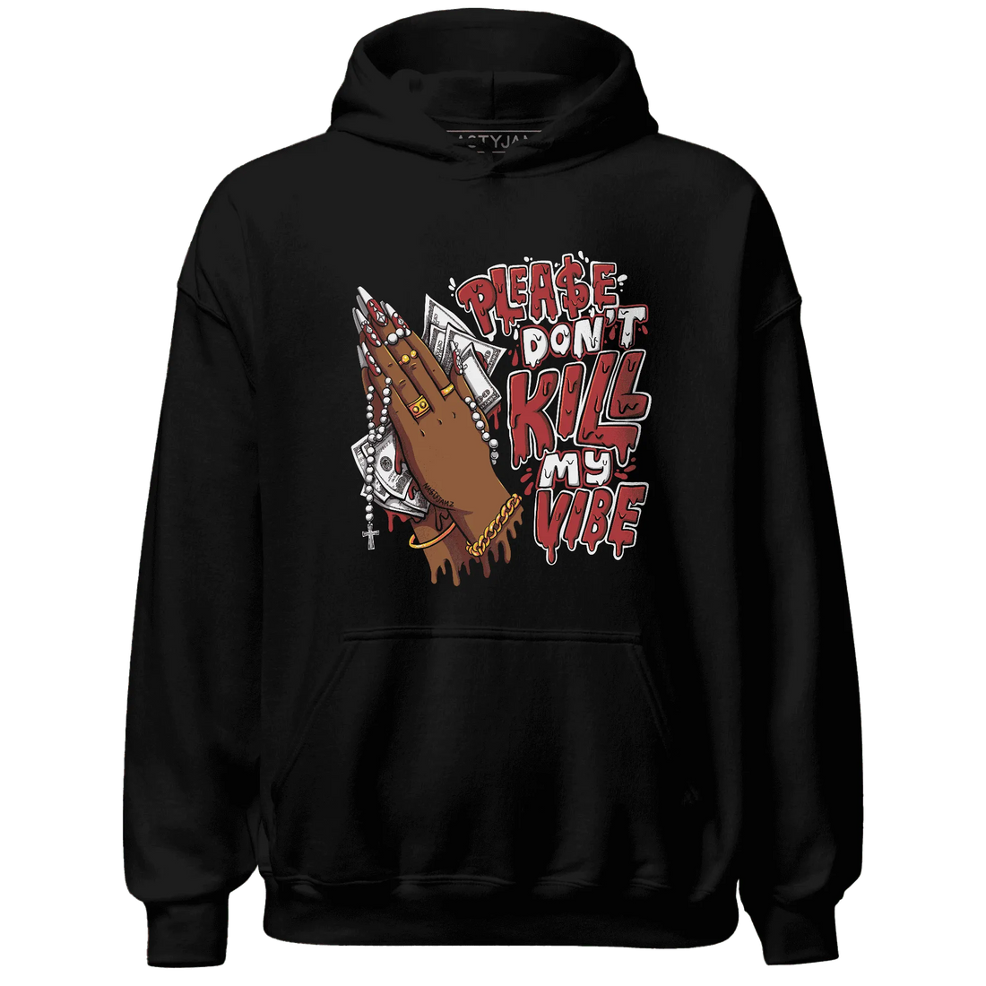 Black-Toe-Reimagined-Red-White-1s-Hoodie-Match-Please-Don&