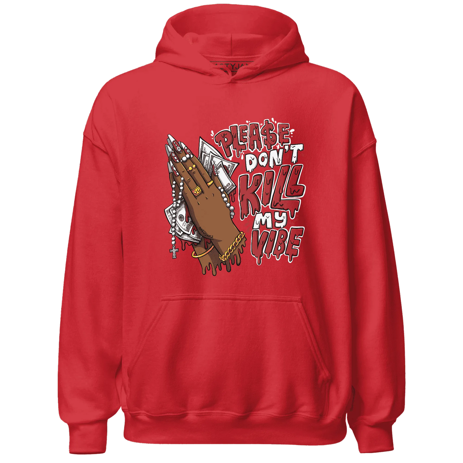 Black-Toe-Reimagined-Red-White-1s-Hoodie-Match-Please-Don&