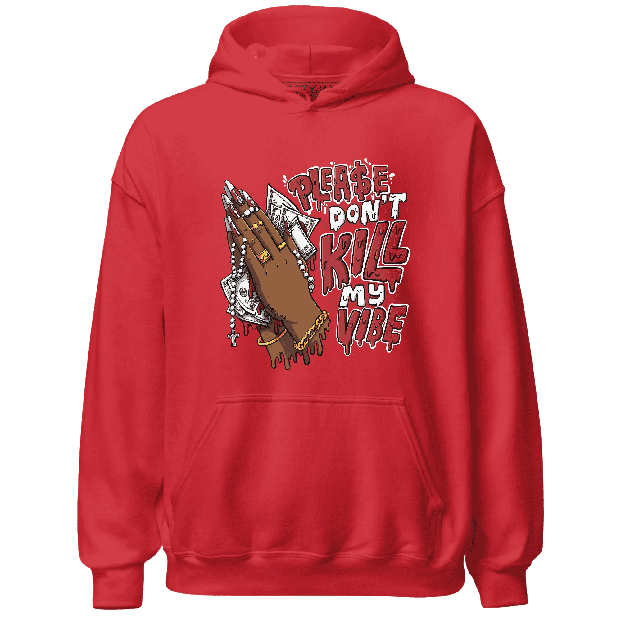 Black-Toe-Reimagined-Red-White-1s-Hoodie-Match-Please-Don&