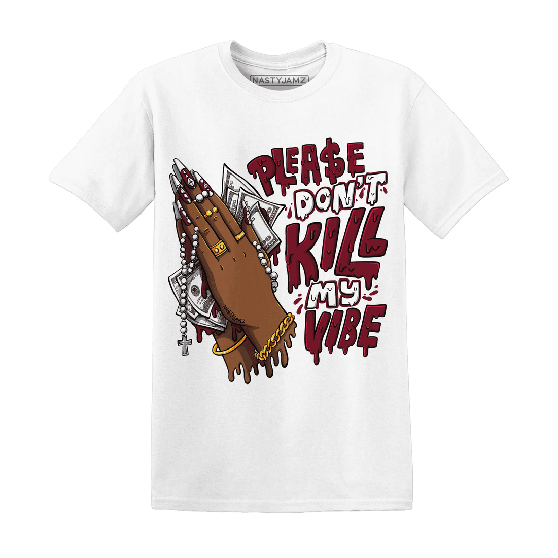 NastyJamz-High-White-Team-Red-1s-T-Shirt-Match-Please-Don&