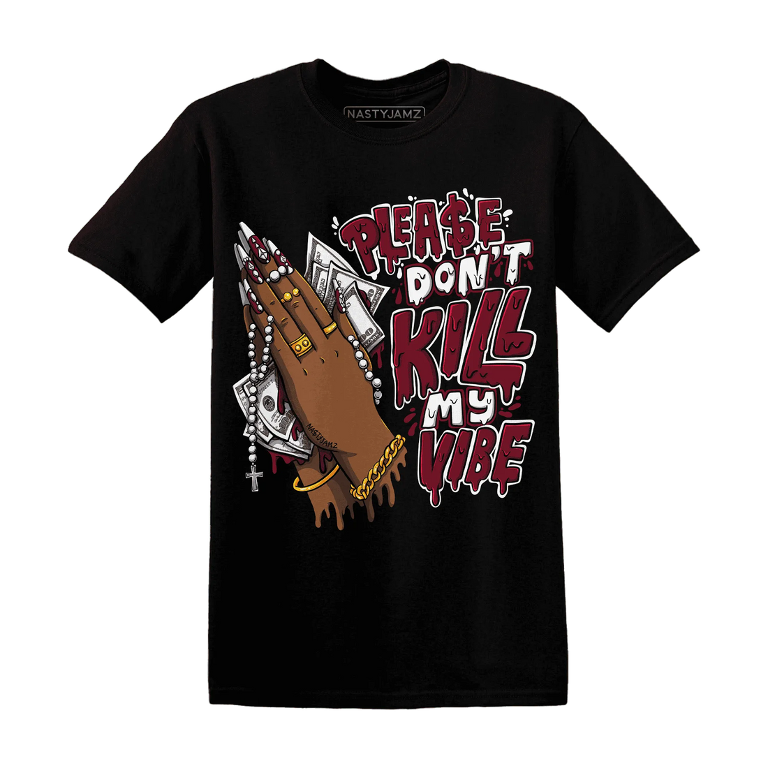 NastyJamz-High-White-Team-Red-1s-T-Shirt-Match-Please-Don&
