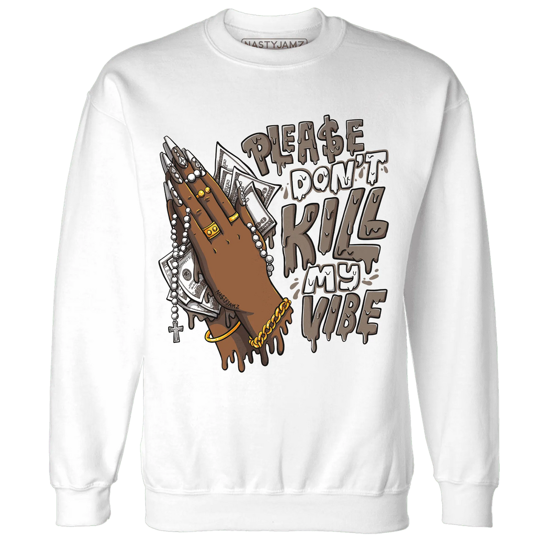 NastyJamz-Low-Mocha-1s-Sweatshirt-Match-Please-Don&