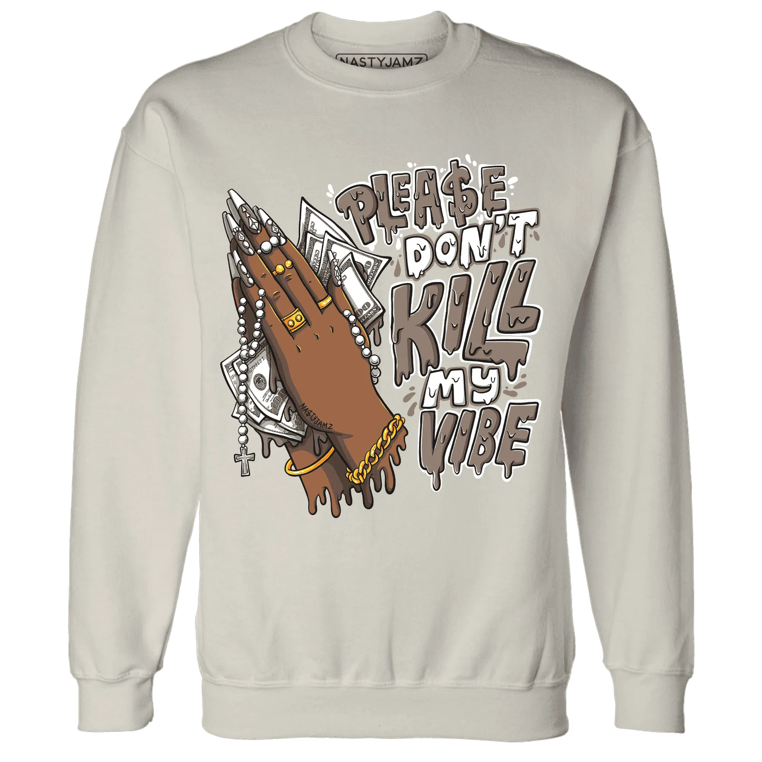 NastyJamz-Low-Mocha-1s-Sweatshirt-Match-Please-Don&