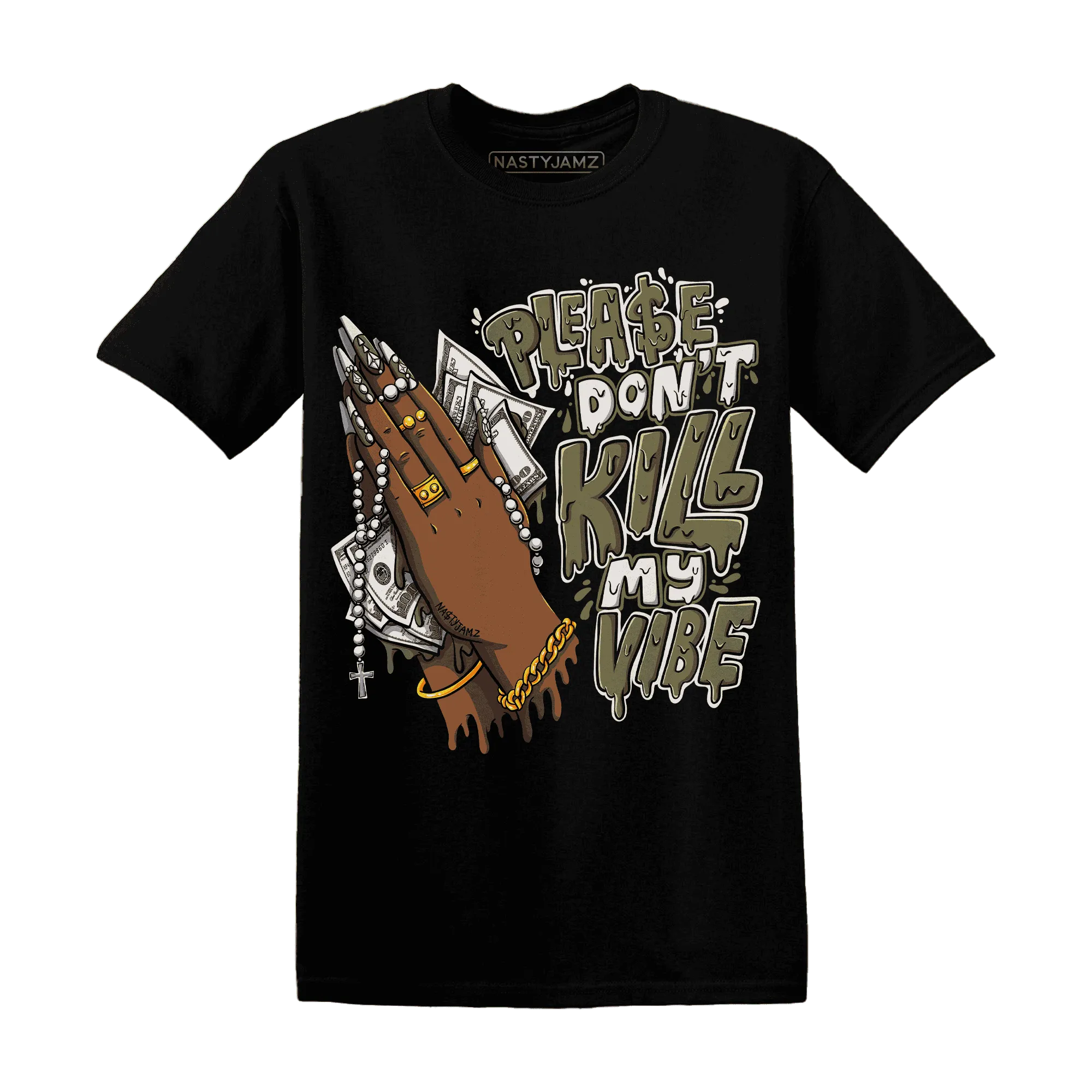 NastyJamz-Medium-Olive-1s-T-Shirt-Match-Please-Don&