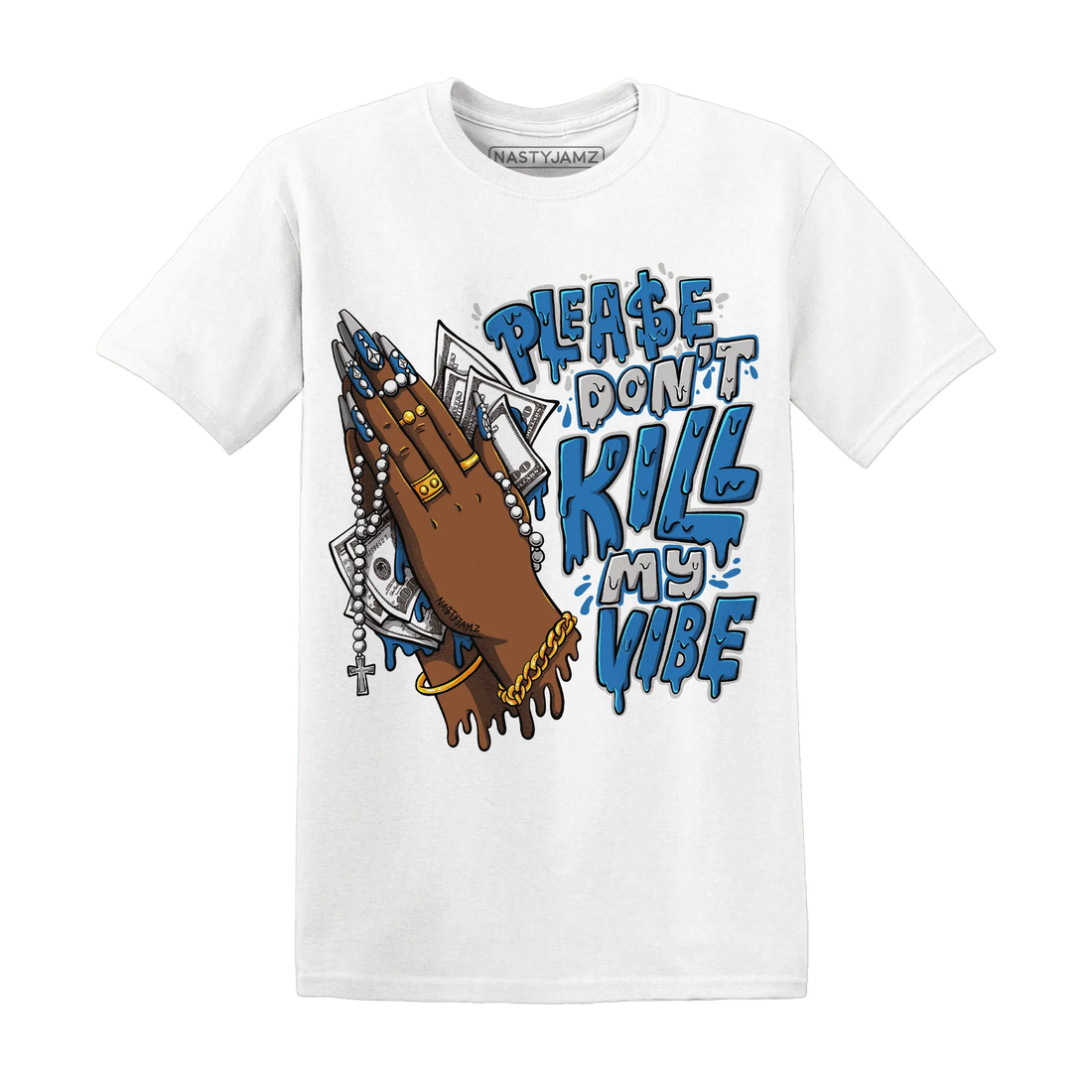 NastyJamz-Industrial-Blue-4s-T-Shirt-Match-Please-Don&