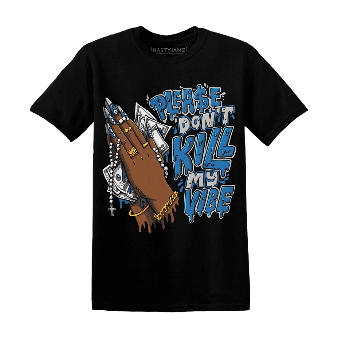 NastyJamz-Industrial-Blue-4s-T-Shirt-Match-Please-Don&