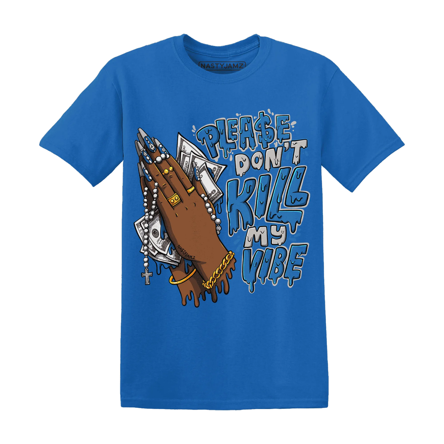 NastyJamz-Industrial-Blue-4s-T-Shirt-Match-Please-Don&