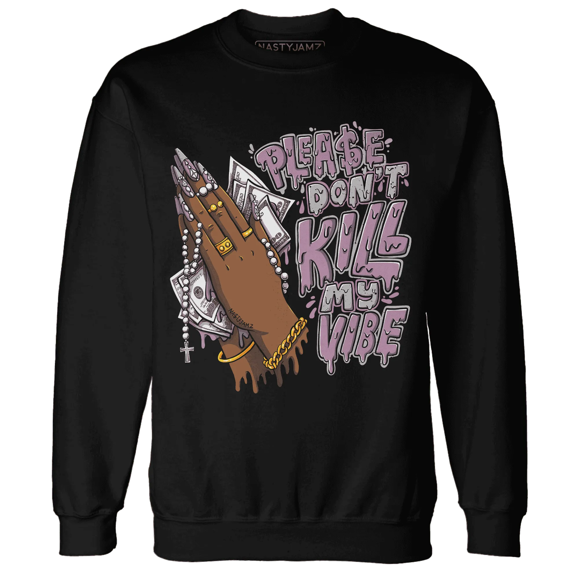 Orchid-Neutral-Grey-Black-White-4s-Sweatshirt-Match-Please-Don&