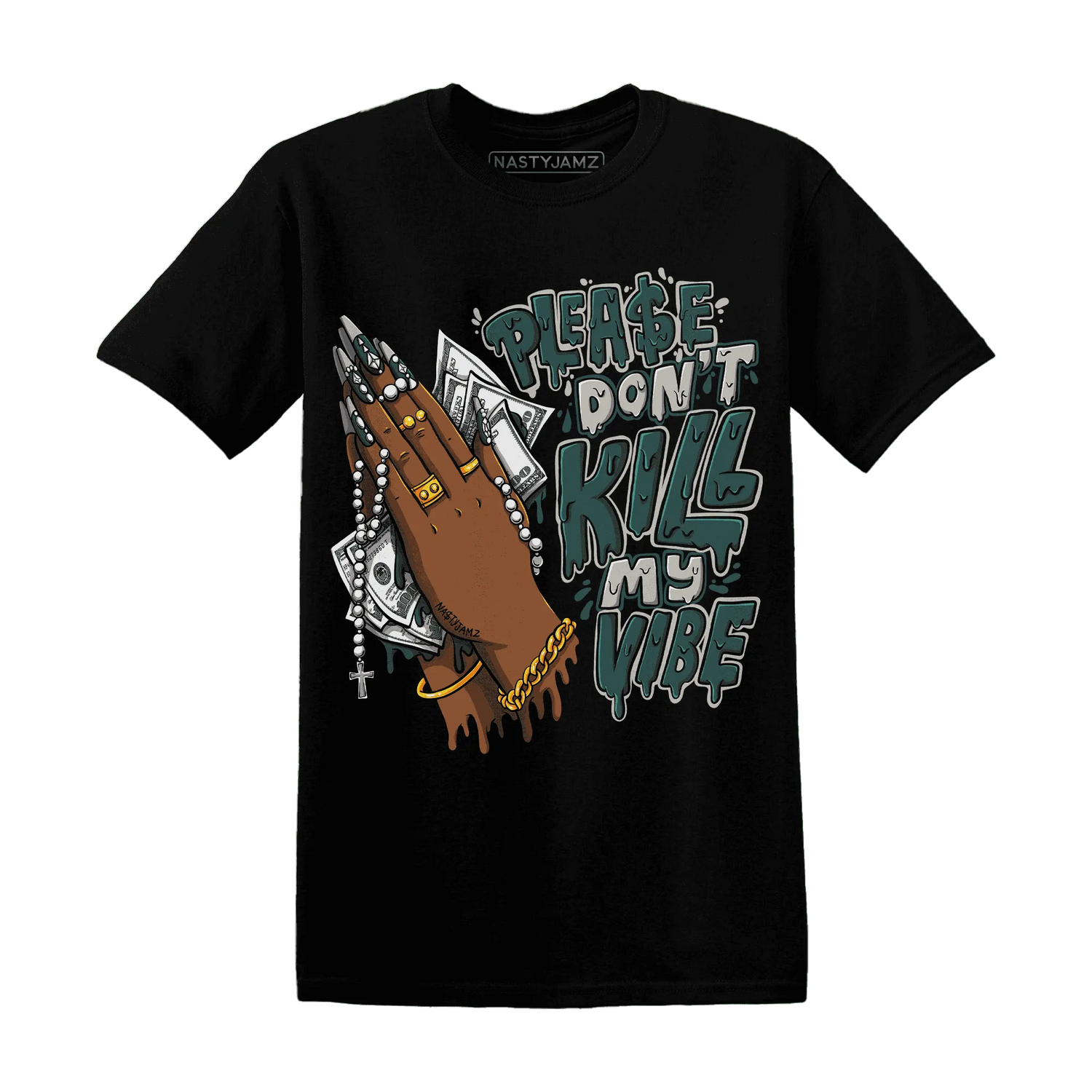 NastyJamz-Oxidized-Green-4s-T-Shirt-Match-Please-Don&