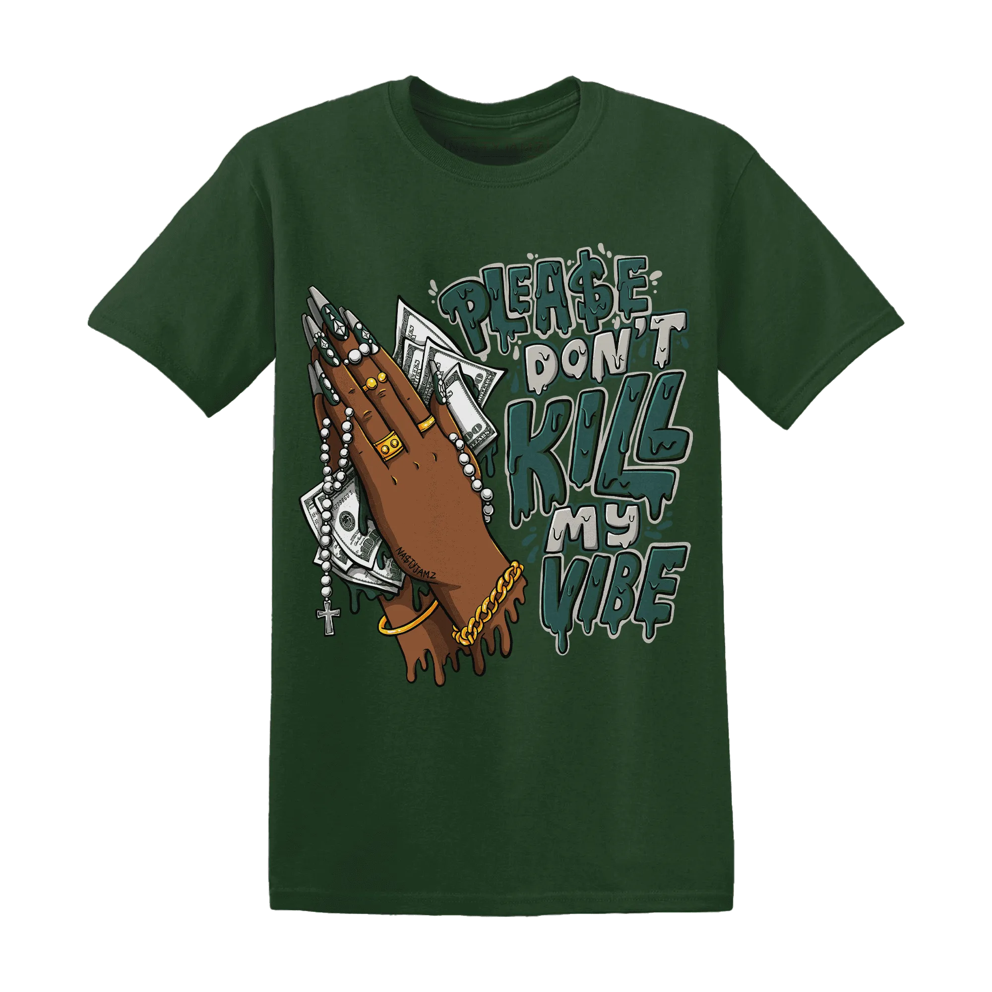 NastyJamz-Oxidized-Green-4s-T-Shirt-Match-Please-Don&