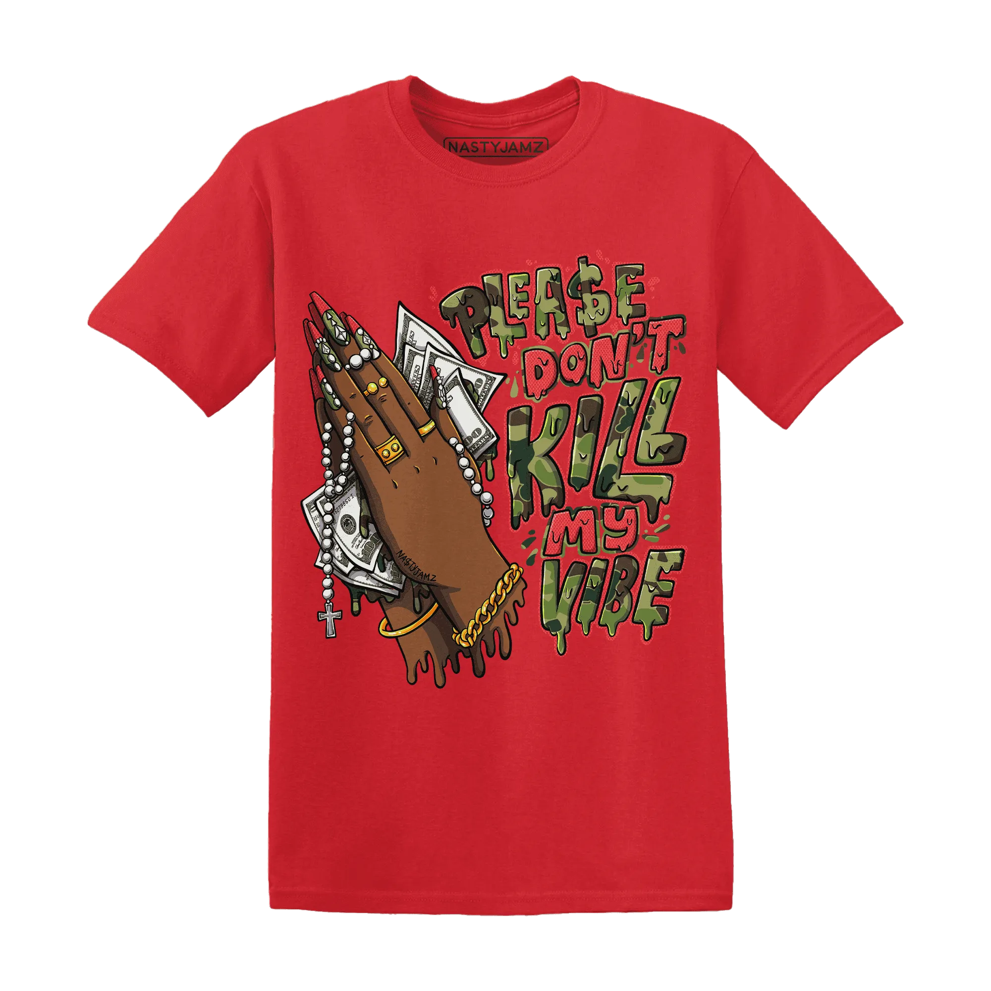 AM-90-Dark-Sage-Solar-Red-T-Shirt-Match-Please-Don&