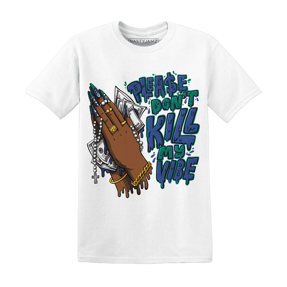 Dunk-Hyper-Royal-Malachite-T-Shirt-Match-Please-Don&