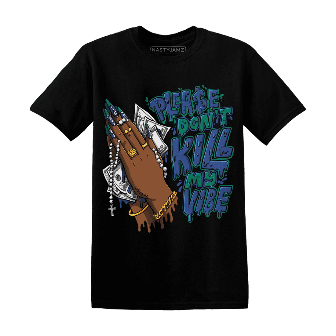 Dunk-Hyper-Royal-Malachite-T-Shirt-Match-Please-Don&