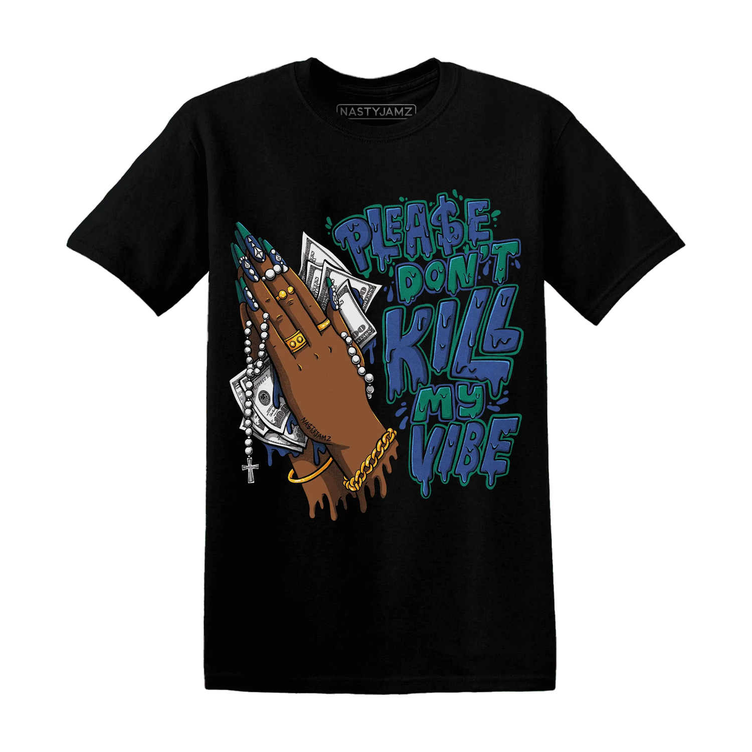 Dunk-Hyper-Royal-Malachite-T-Shirt-Match-Please-Don&