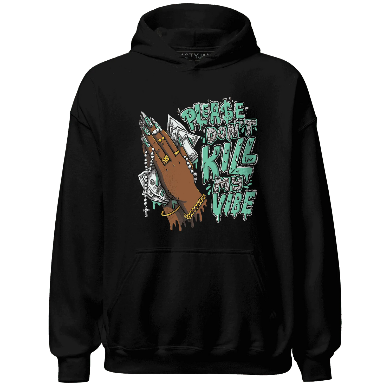NastyJamz-Green-Glow-3s-Hoodie-Match-Please-Don&
