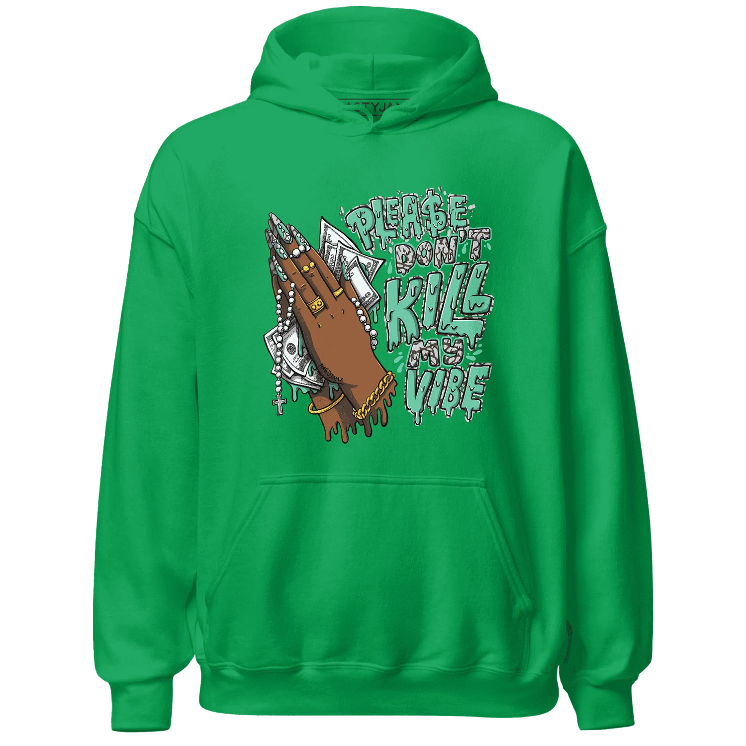 NastyJamz-Green-Glow-3s-Hoodie-Match-Please-Don&