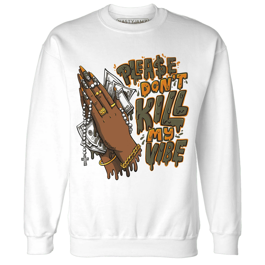NastyJamz-Olive-5s-Sweatshirt-Match-Please-Don&